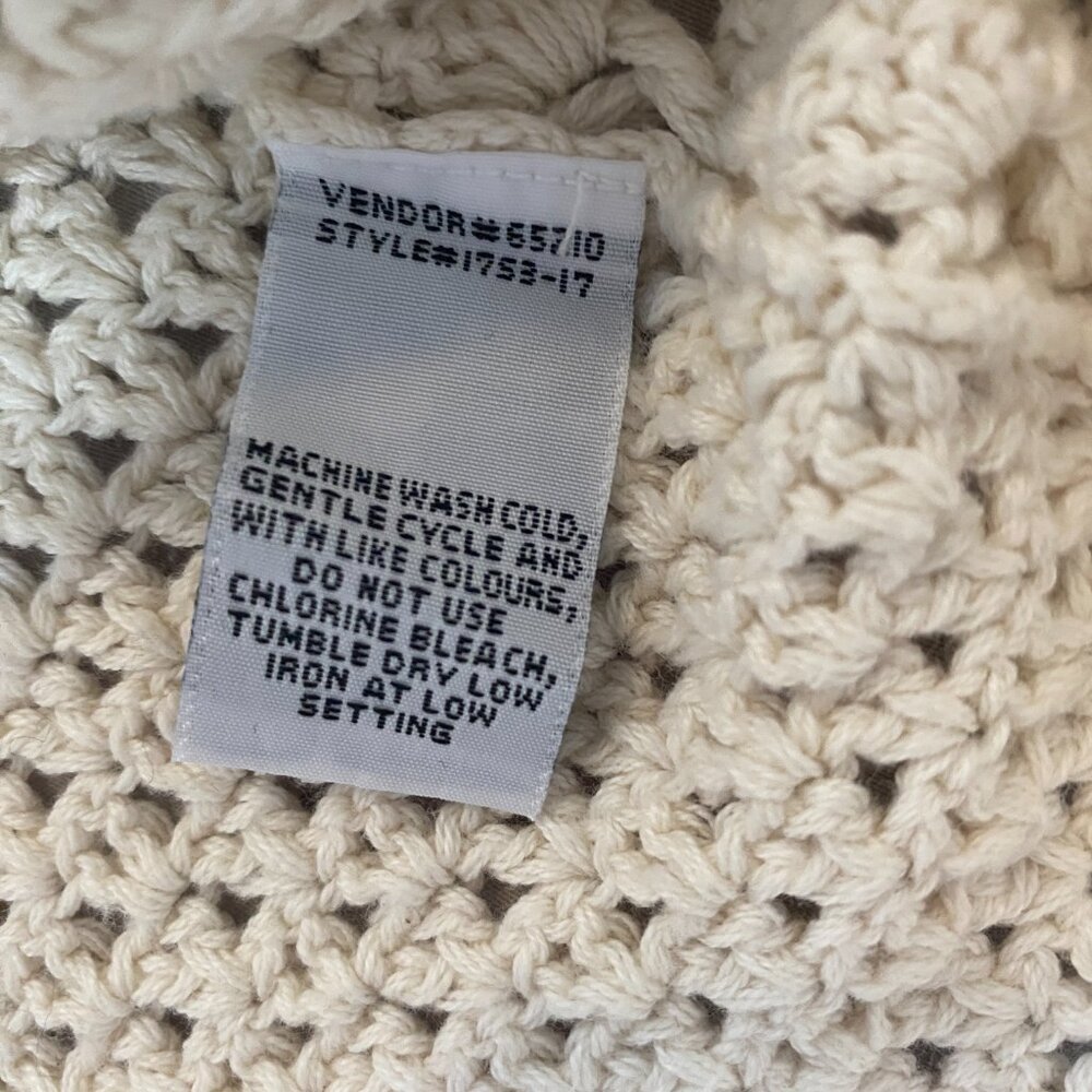 Northern Reflections Cream Crochet Openwork Cardigan - Picture 9 of 13